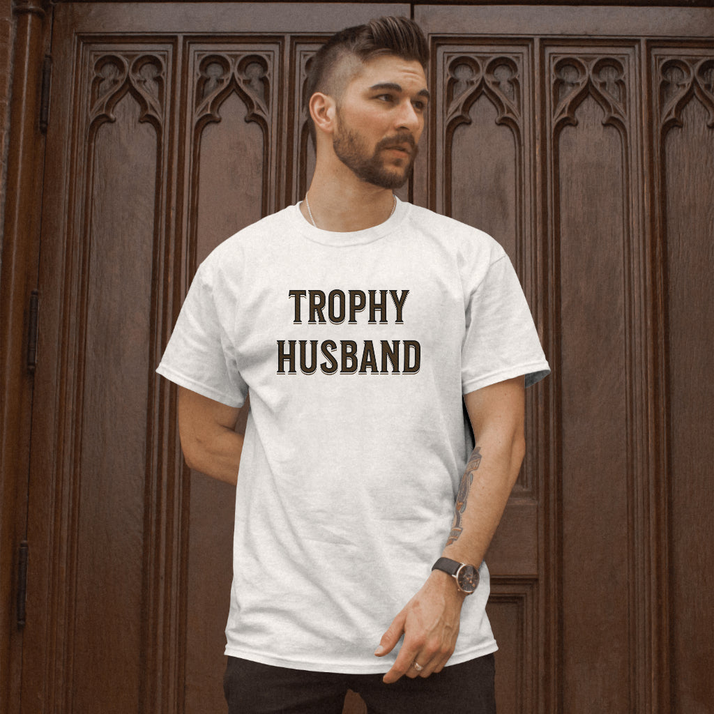 Trophy Husband Letter Print Tee